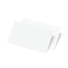 Empty white A4 sized paper mockup. Vector