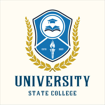 University vector logo is perfect for education and school academy