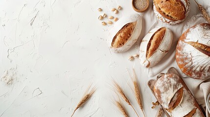 Fototapeta na wymiar Bread at modern kitchen
