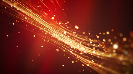 Obraz premium Abstract lines background with glow effect, flare light background