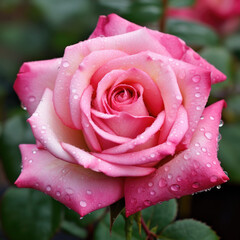 Pink Bi-colored rose