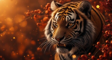  Wild beauty - The majestic gaze of a tiger