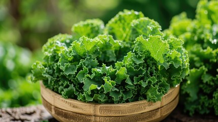 fresh Kale from Hokkaido Island, Japan