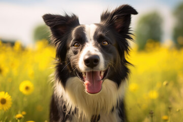 Fototapeta premium Portrait of a border collie