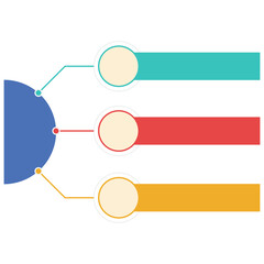 Obraz premium Colorful Infographic Element