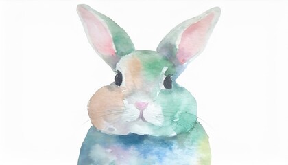 ふわふわで可愛いウサギちゃんのイラスト