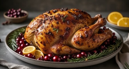  Deliciously roasted chicken, ready to serve!