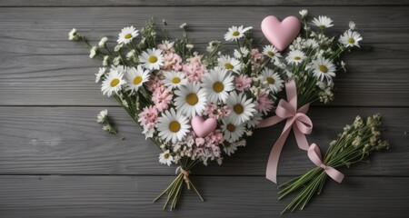 Fototapeta na wymiar Elegant floral arrangement, perfect for a romantic setting