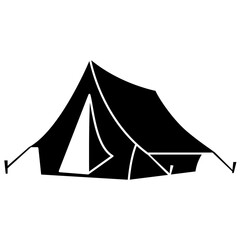 Tent icon Silhouette