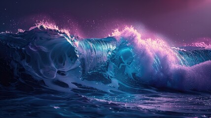purple blue water wave background