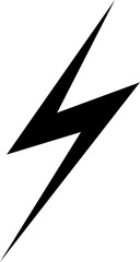 Lightning sign flat icon. Energy and thunder electricity symbol Power fast speed illustration 