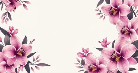 Fototapeta premium Elegant floral design, perfect for your next project!