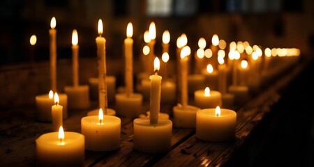  A warm and inviting candlelit ambiance