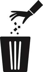 trash bin icon vector design