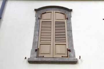 A small window as an architectural detail in the construction of residential buildings in Tel Ayiv.