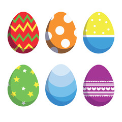 set of easter eggs