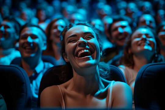 happy audience enjoying a captivating event