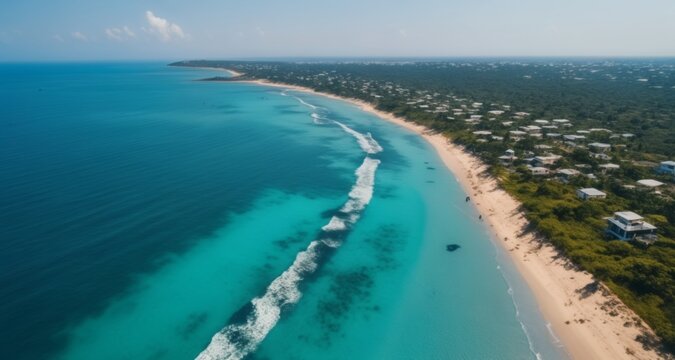  Paradise Found - Aerial View of Coastal Oasis