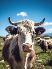 Naklejka premium portrait of a cow