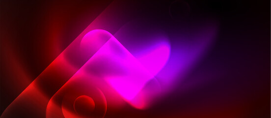 Neon magic light design. Vector Illustration For Wallpaper, Banner, Background, Card, Book Illustration, landing page