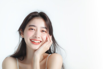 アジア人女性の美容イメージ（スキンケア・ボディケア・エステサロン）