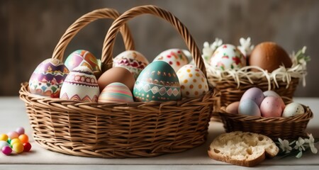  Easter joy in a woven basket