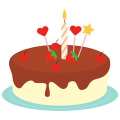 Birthday Cake Illustration