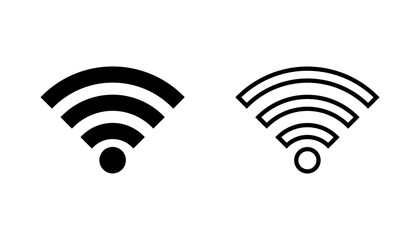 Wifi icon set. signal vector icon. Wireless  icon vector