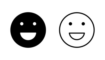 smile icon set. smile emoticon icon. feedback