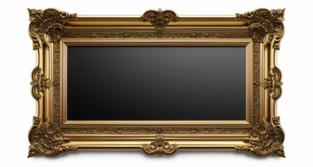  Elegant gold-framed mirror with intricate design