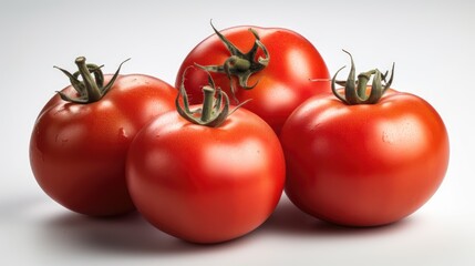 close up of isolated fresh red tomato - Powered by Adobe
