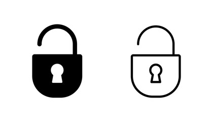 Lock icon set. Padlock icon vector. Encryption icon. Security symbol