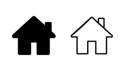 House icon set. Home icon vector