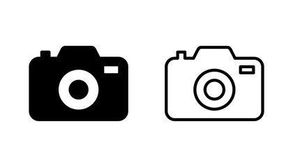 Camera icon set. photo camera icon. camera photography icon.