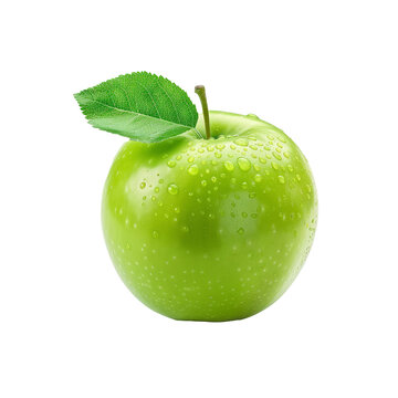 Fresh Green apple isolated on white background