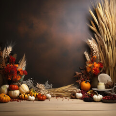 Thanksgiving backdrop template