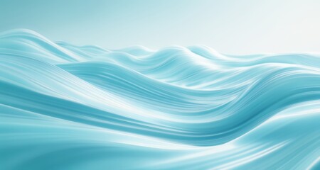 Fototapeta premium Ethereal waves of tranquility