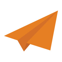 Paper plane vector icon set. Origami paper airplane illustration isolated outline and colours. Isolated on white background in eps 10.