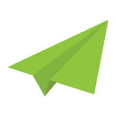 Paper plane vector icon set. Origami paper airplane illustration isolated outline and colours. Isolated on white background in eps 10.