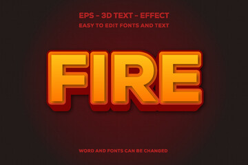 Fire 3d text effect.