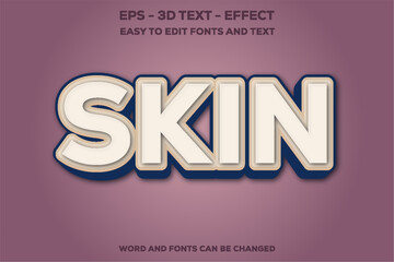 Skin 3D text Effect.