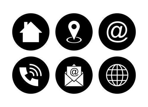 Contact us icon vector. web icon vector. business card contact information icon.