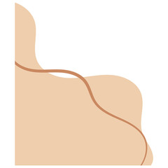 Abstract Blob With Line