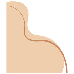 Abstract Blob With Line