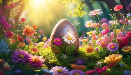 Obraz na płótnie Canvas Colorful Easter Eggs Background. Banner size. 3d illustration 