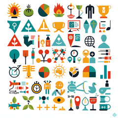 Versatile Vector Pictograms Collection for Universal Concepts and Themes
