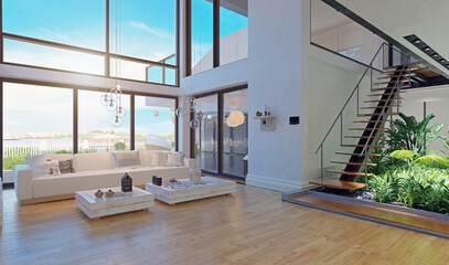 modern house interior design. - 751991920