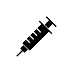 Syringe icon vector isolated on white background. injection icon