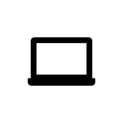 Laptop icon vector isolated on white background. Laptop vector icon