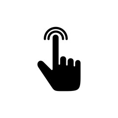 Hand click icon vector isolated on white background. pointer icon vector. hand cursor icon vector